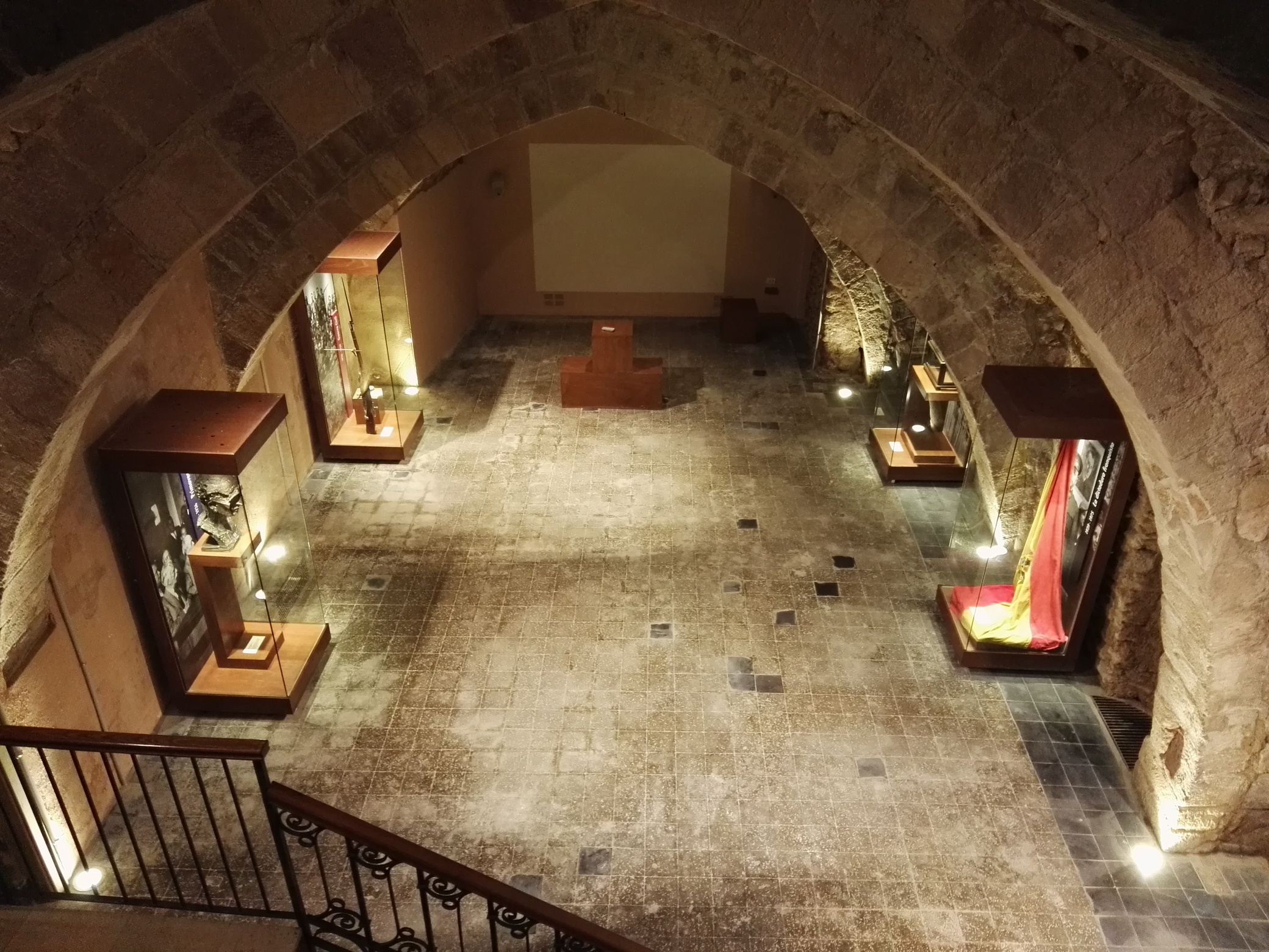 Interior del refugi antiaeri de Valls