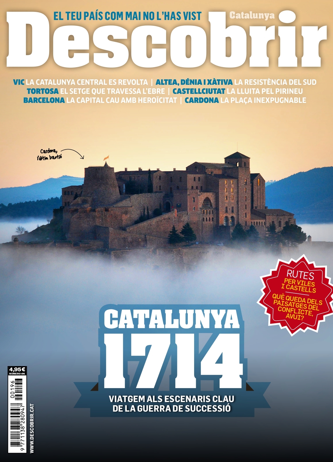 Portada Catalunya 1714 - Descobrir 196 Portada Catalunya 1714 - Descobrir 196