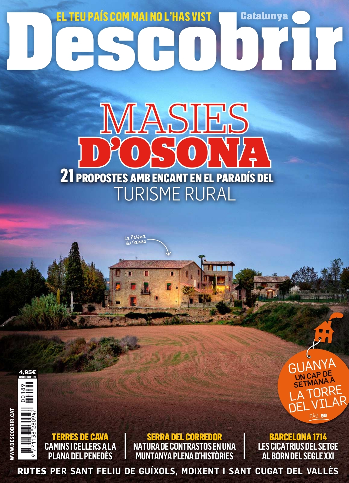 Portada Masies d'Osona - Descobrir 189 Portada Masies d'Osona - Descobrir 189