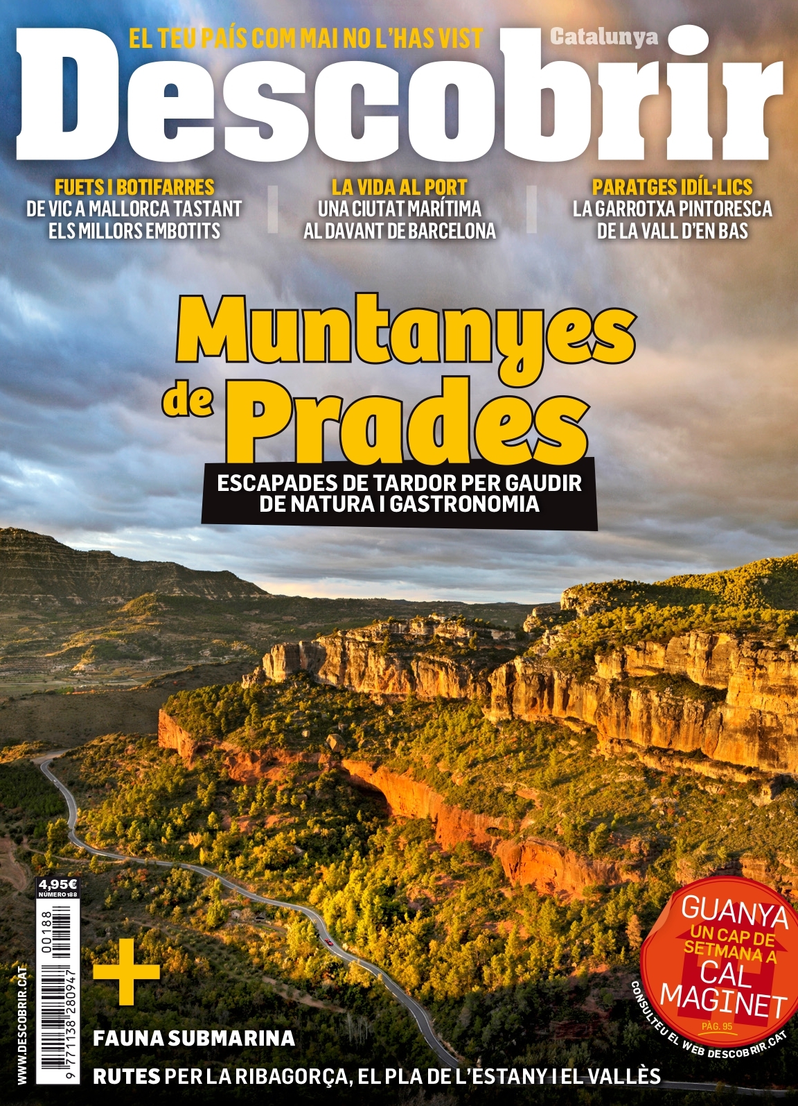 Portada Muntanyes de Prades - Descobrir 188 Portada Muntanyes de Prades - Descobrir 188