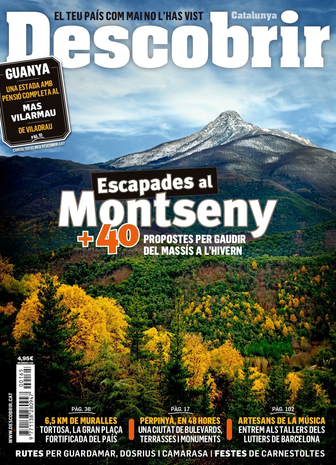 Portada Escapades al Montseny - Descobrir 165 Portada Escapades al Montseny - Descobrir 165