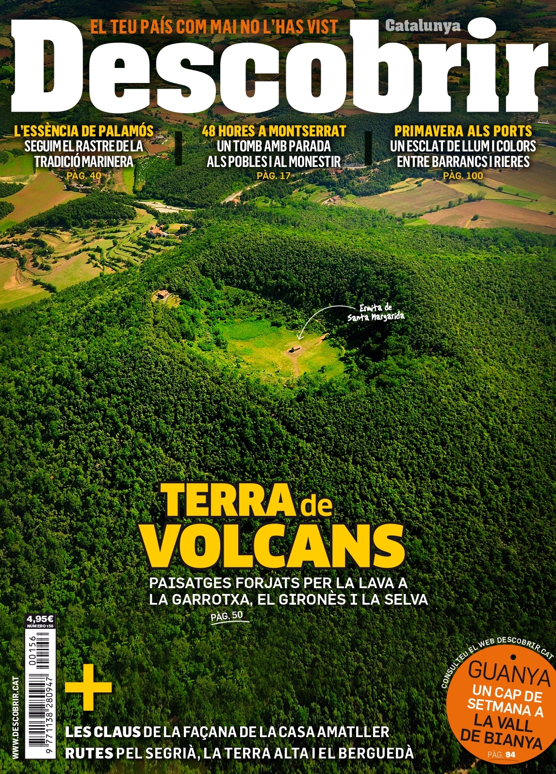 Portada Terra de volcans - Descobrir 156 Portada Terra de volcans - Descobrir 156