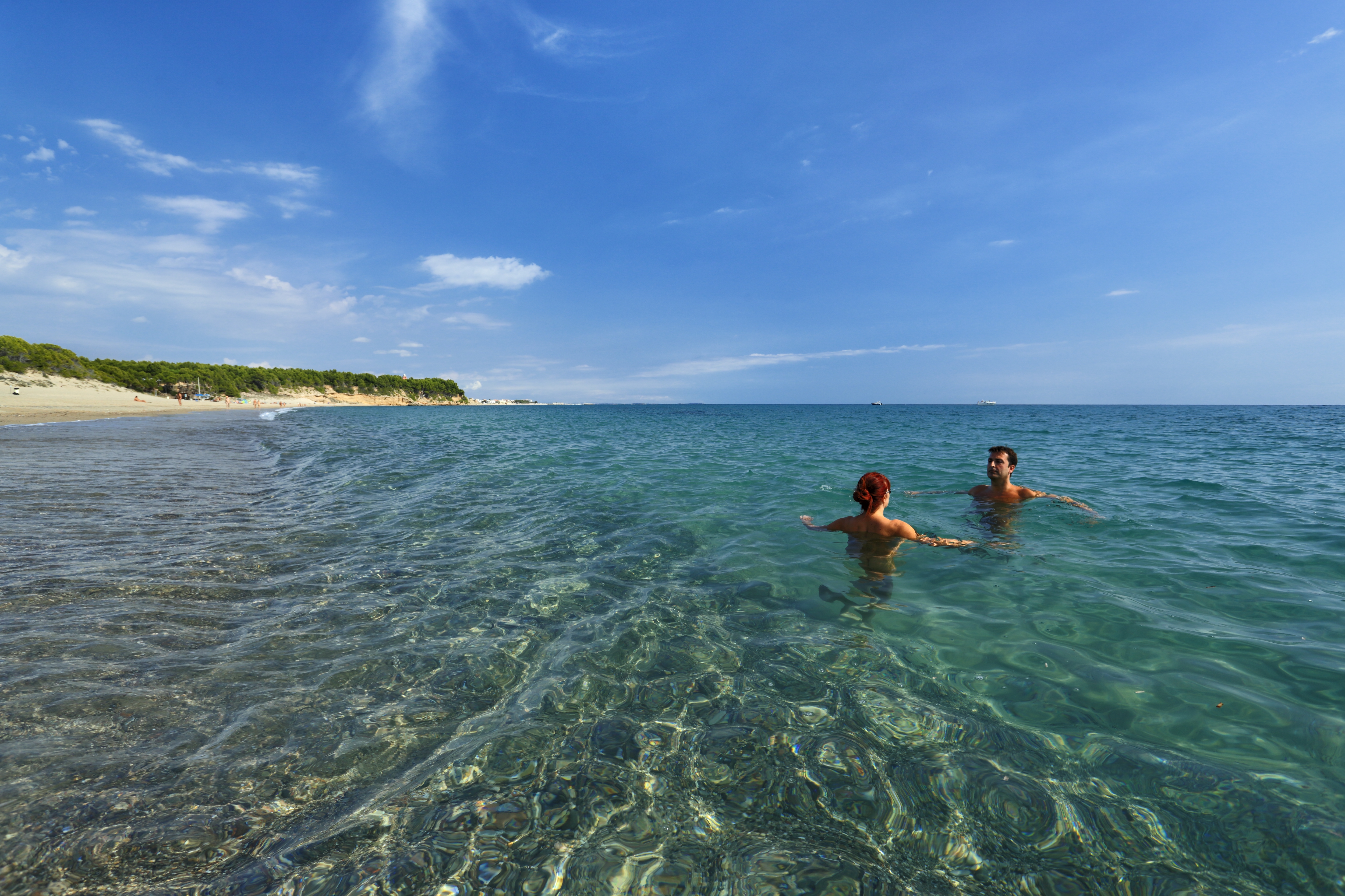La platja nudista del Torn, a l'Hospitalet de l'Infant
