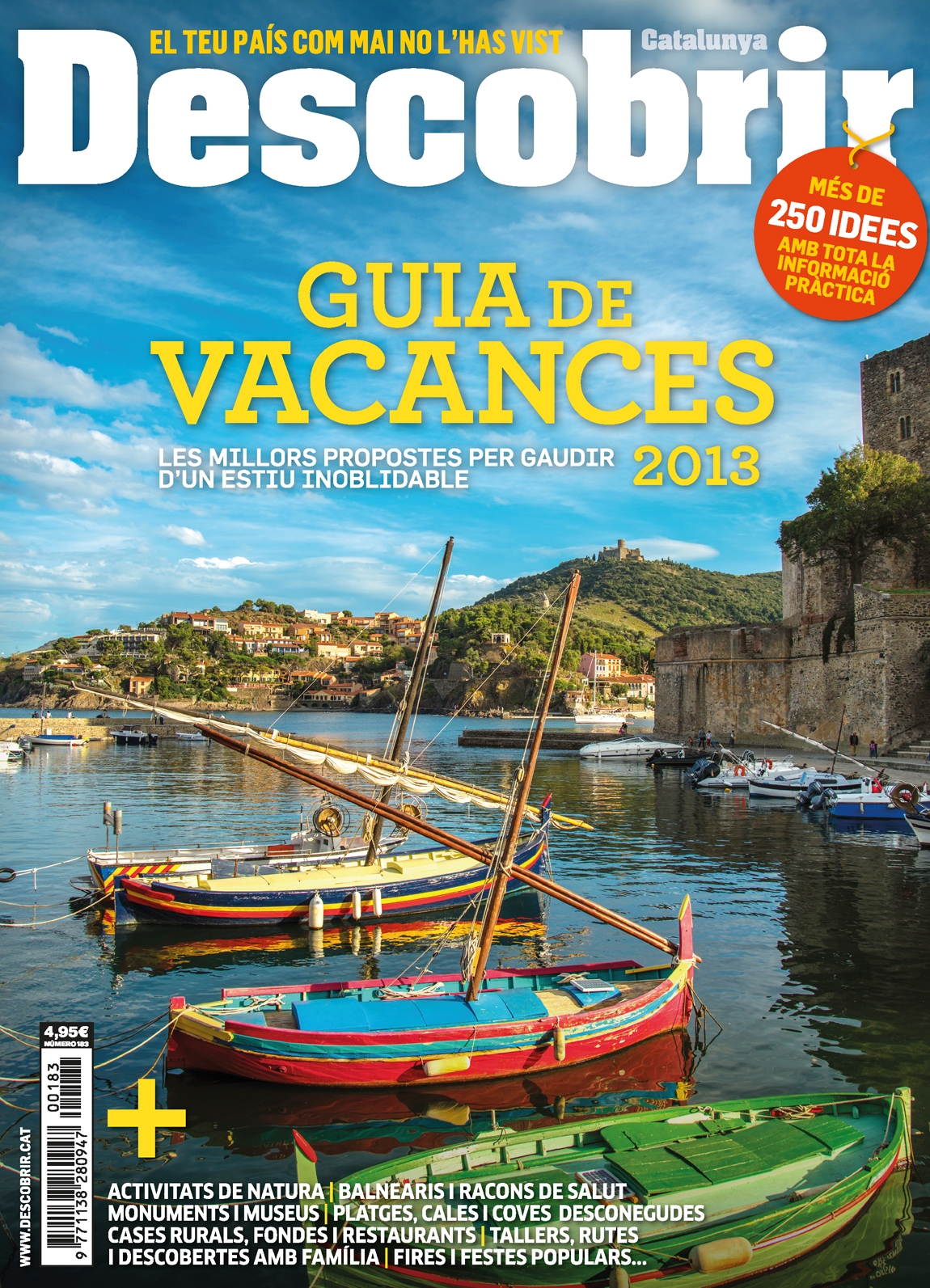 Portada Guia vacacnes 2013 - Descobrir 183