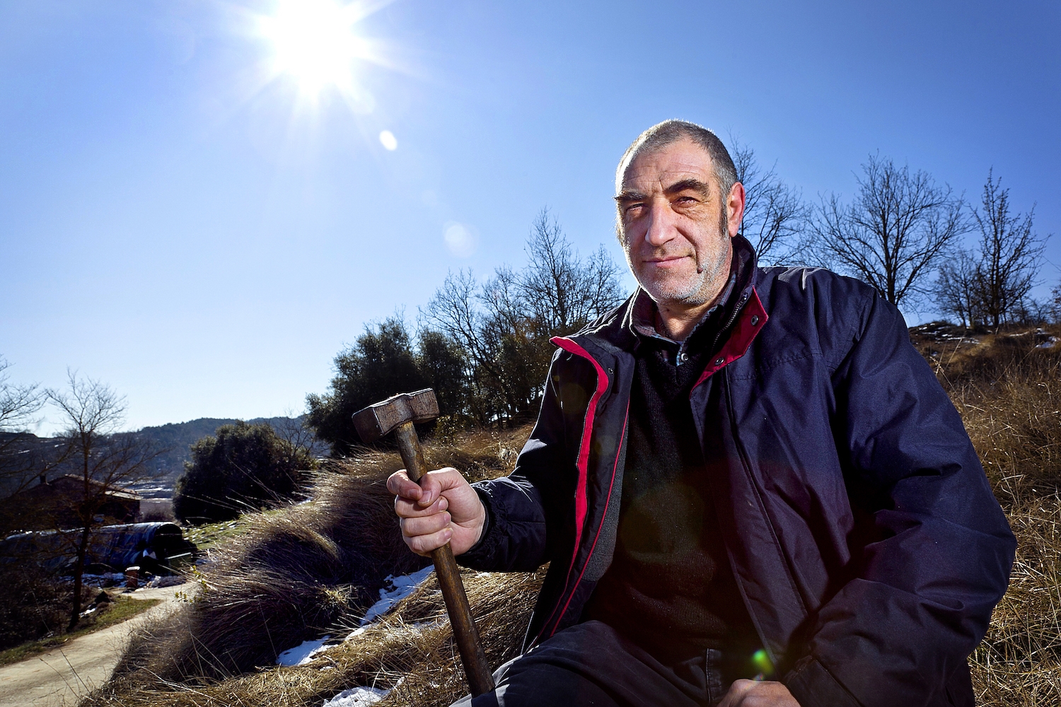 Pere Tantiñà, ànima creativa de La Fura dels Baus, té un hort ecològic a l’Estany