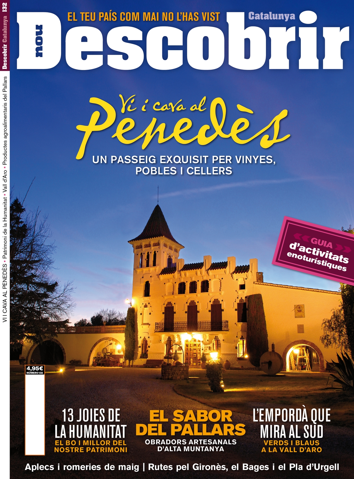 Portada Vi i cava al Penedès - Descobrir 132