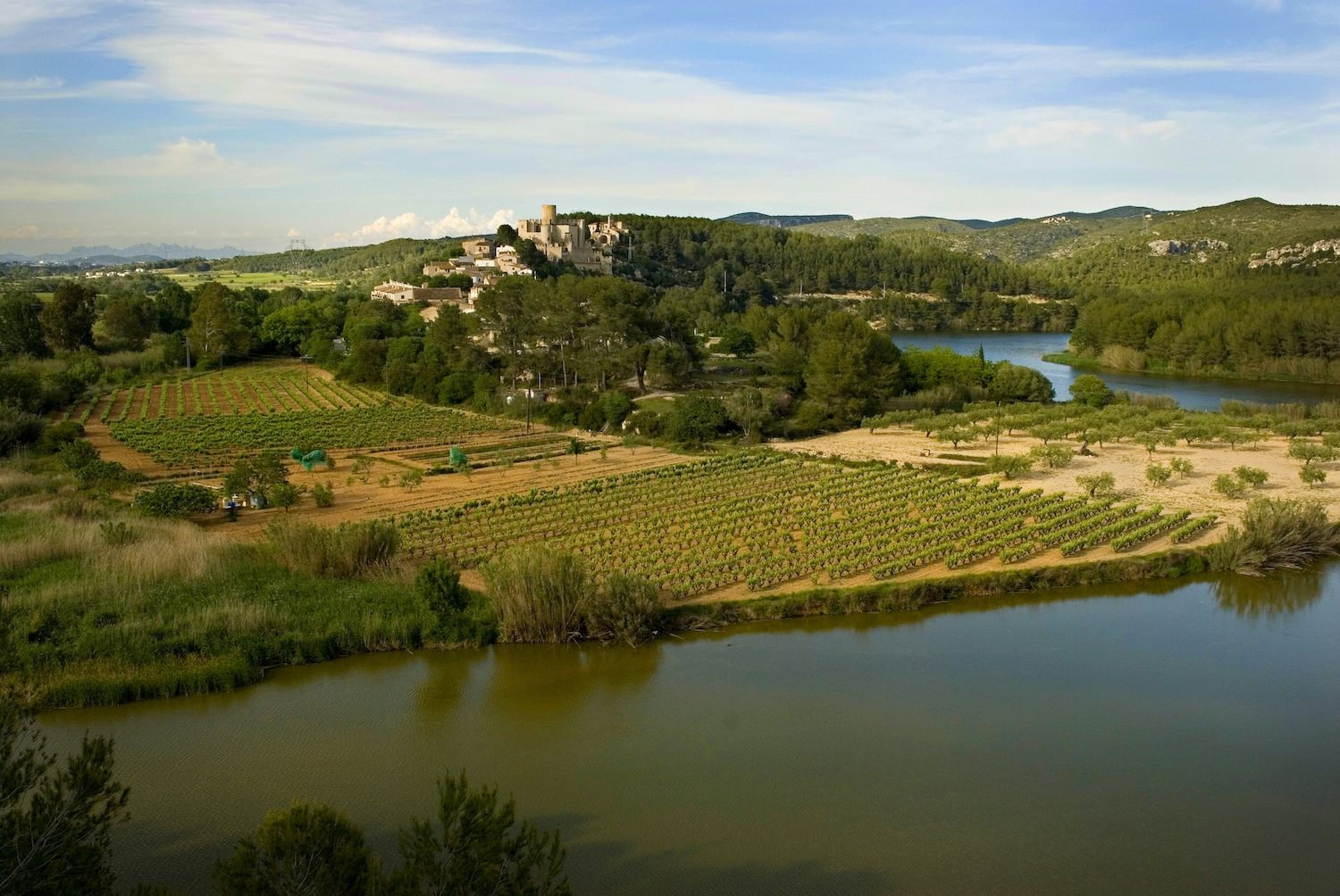 El nucli de Castellet, que rep el nom de la fortifi cació que el  presideix, domina la riba nord-oest de l’embassament
