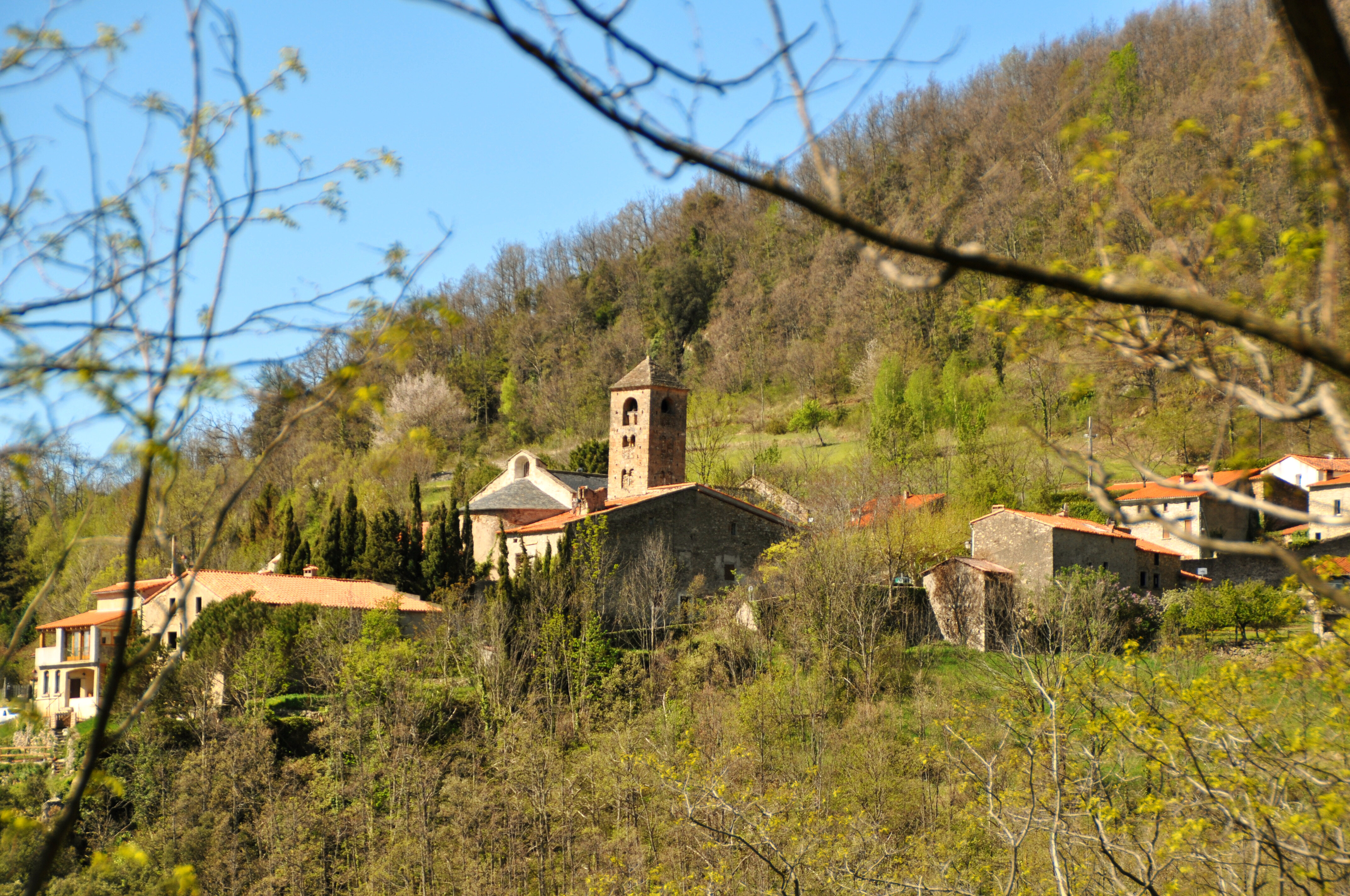 El terme de Montferrer s'estén des dels contraforts meridionals del massis de Canigó fins al riu Tec.