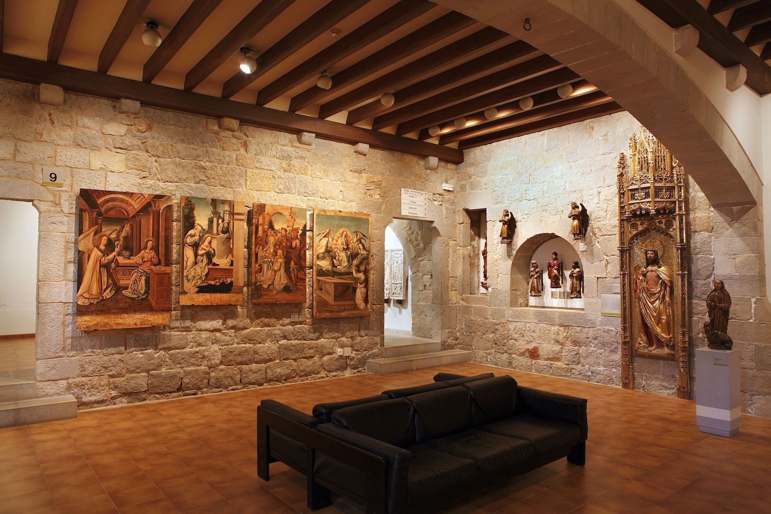 La sala central del Museu d’Art de Girona