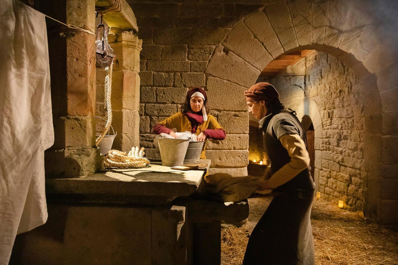 Escena d’un Pessebre Vivent dels molts que se celebren a Catalunya Escena d’un Pessebre Vivent dels molts que se celebren a Catalunya
