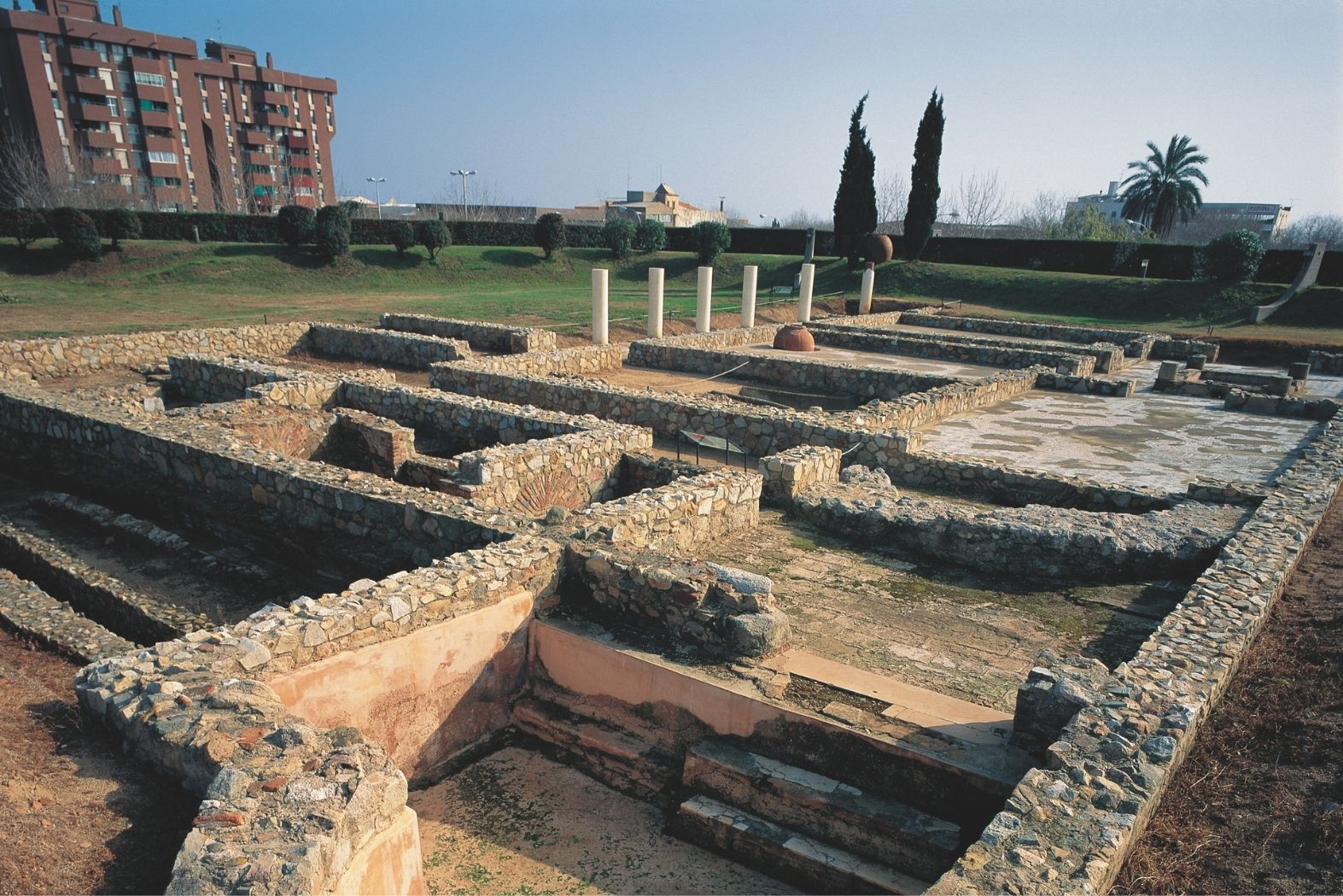 Perspectiva de la confi guració d’una vil·la romana, a Torre Llauder