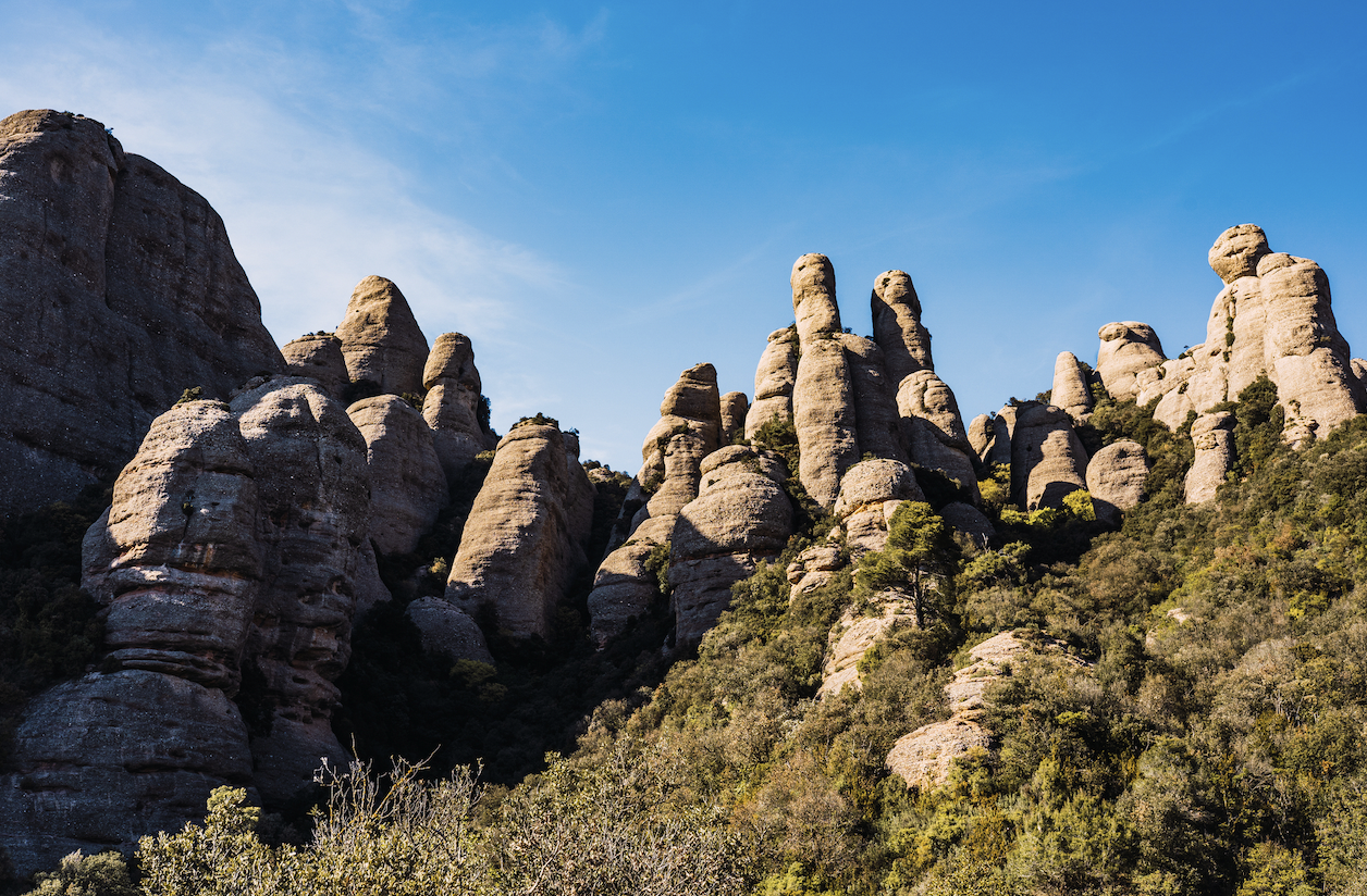 Les agulles de Montserrat contribueixen a fer únic el paisatge de l’abadia