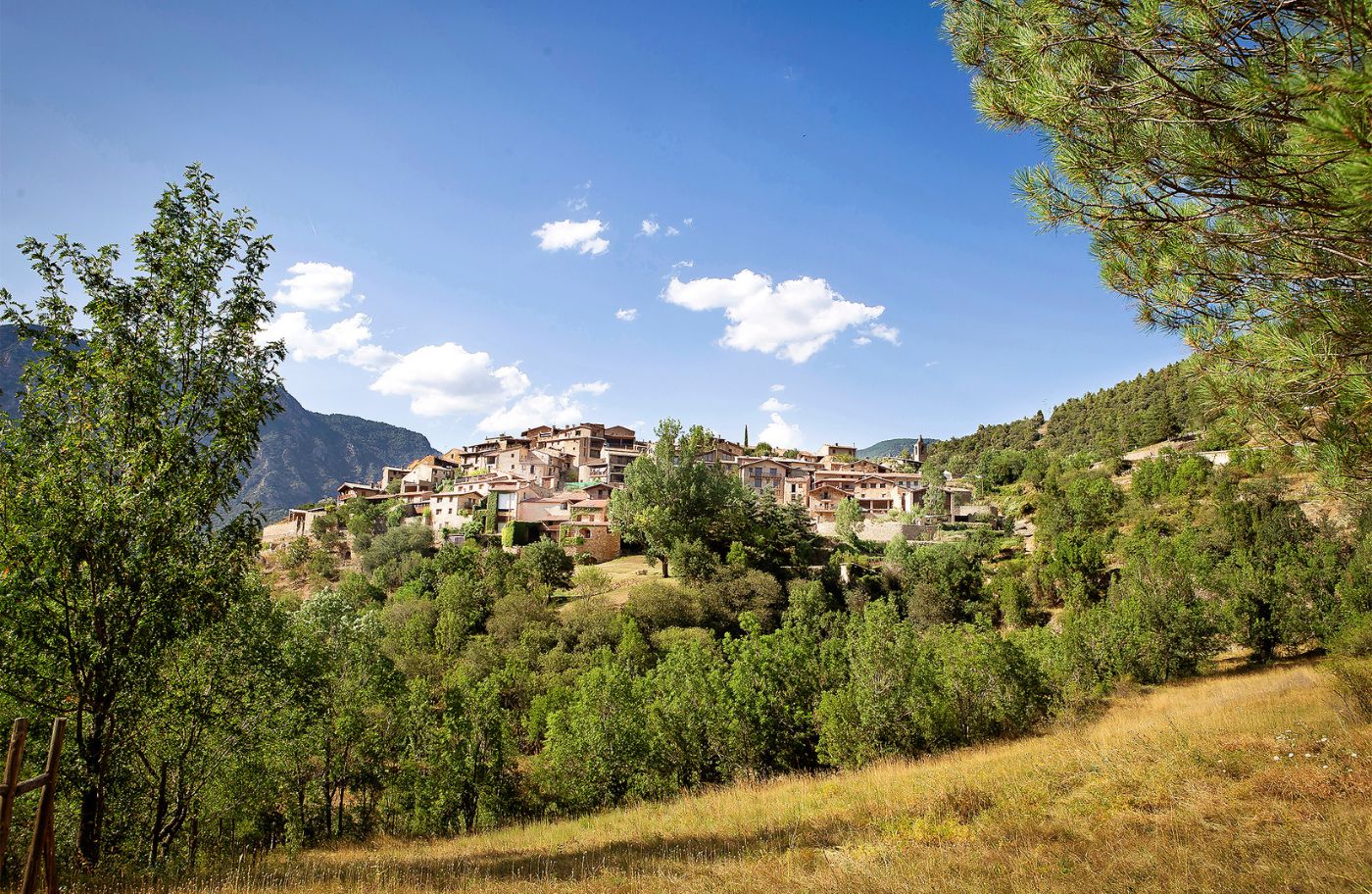 El poble d'Arsèguel es troba a 949 metres d'altitud.