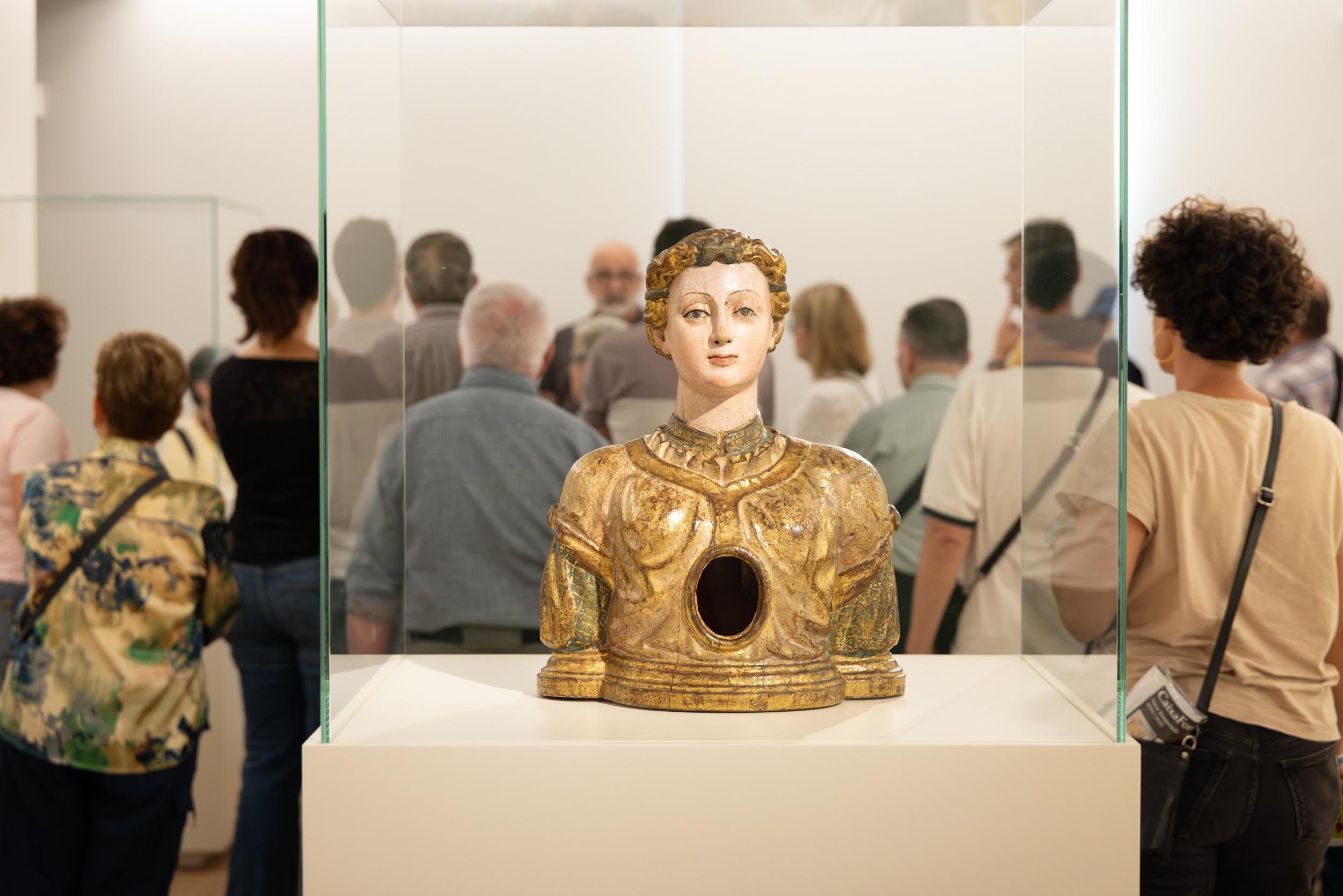 Un bust exposat al Museu del Renaixement de Molins de Rei