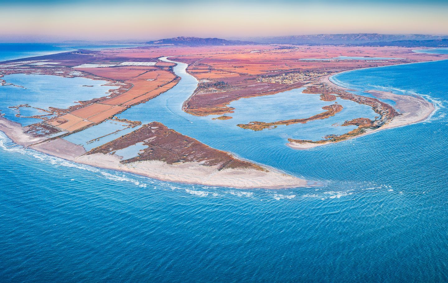 La desembocadura del riu Ebre