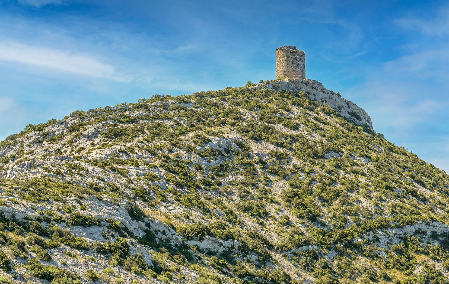 La torre del Far de Talteüll, que va ser edificada pels reis de Mallorca