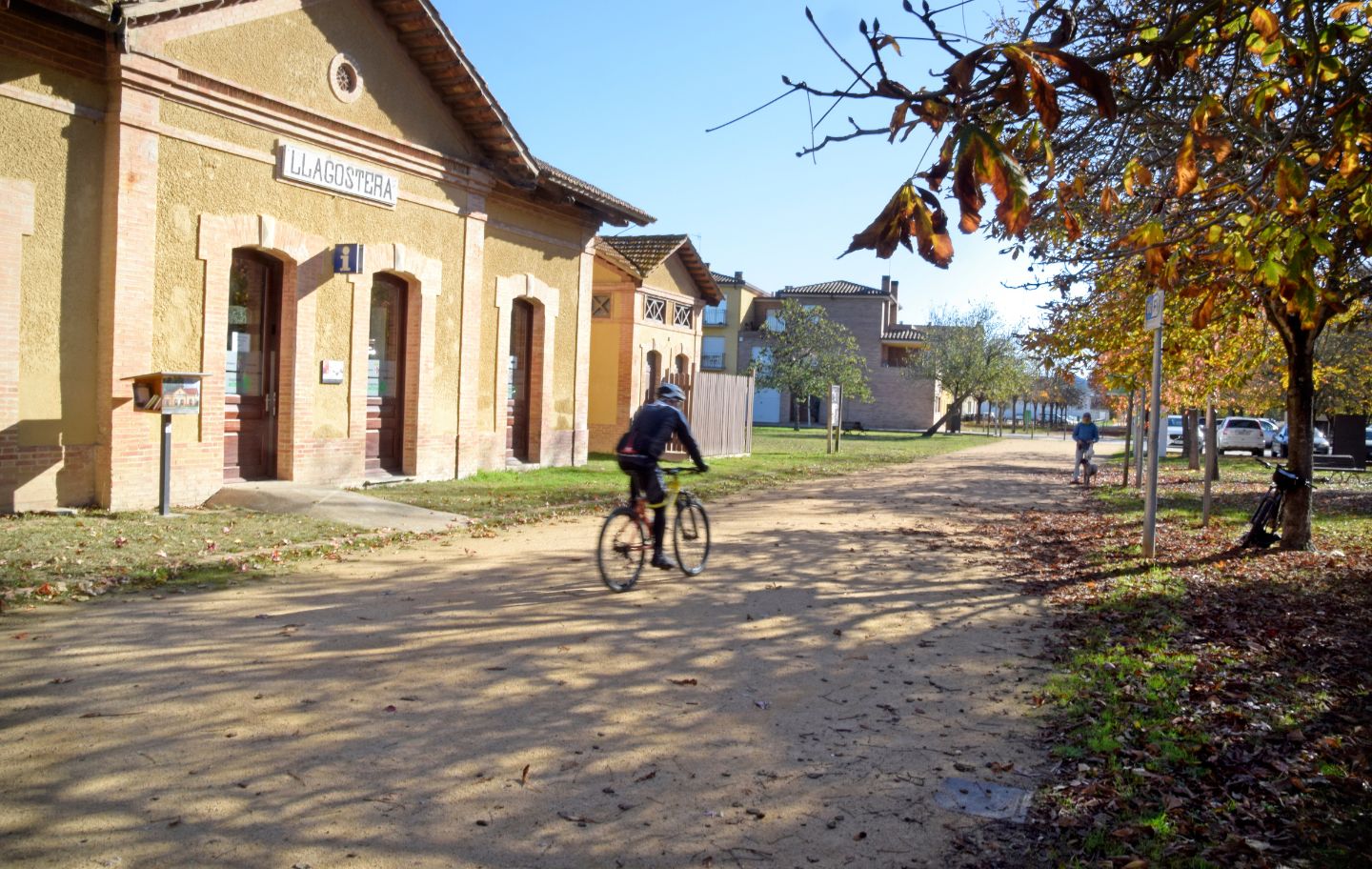 La ruta comença i acaba a l’estació del carrilet de Llagostera