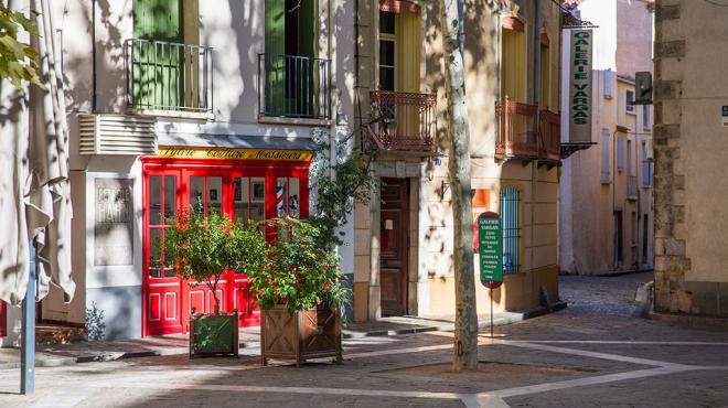 Els carrers de Ceret conserven l'encant mediterrani d'aquesta vila de la Catalunya del Nord
