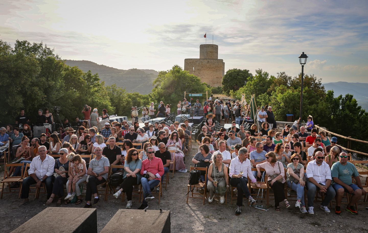 Un espectacle del cicle Perifèria Cultural, al castell de Mur, al Pallars Jussà