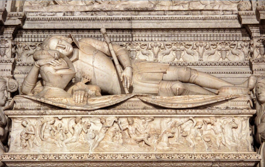 El sepulcre renaixentista renaixentista de Ramon de de Ramon de Cardona es pot Cardona es pot visitar a l’església visitar a l’església parroquial parroquial de Bellpuig El sepulcre renaixentista renaixentista de Ramon de de Ramon de Cardona es pot Cardona es pot visitar a l’església visitar a l’església parroquial parroquial de Bellpuig