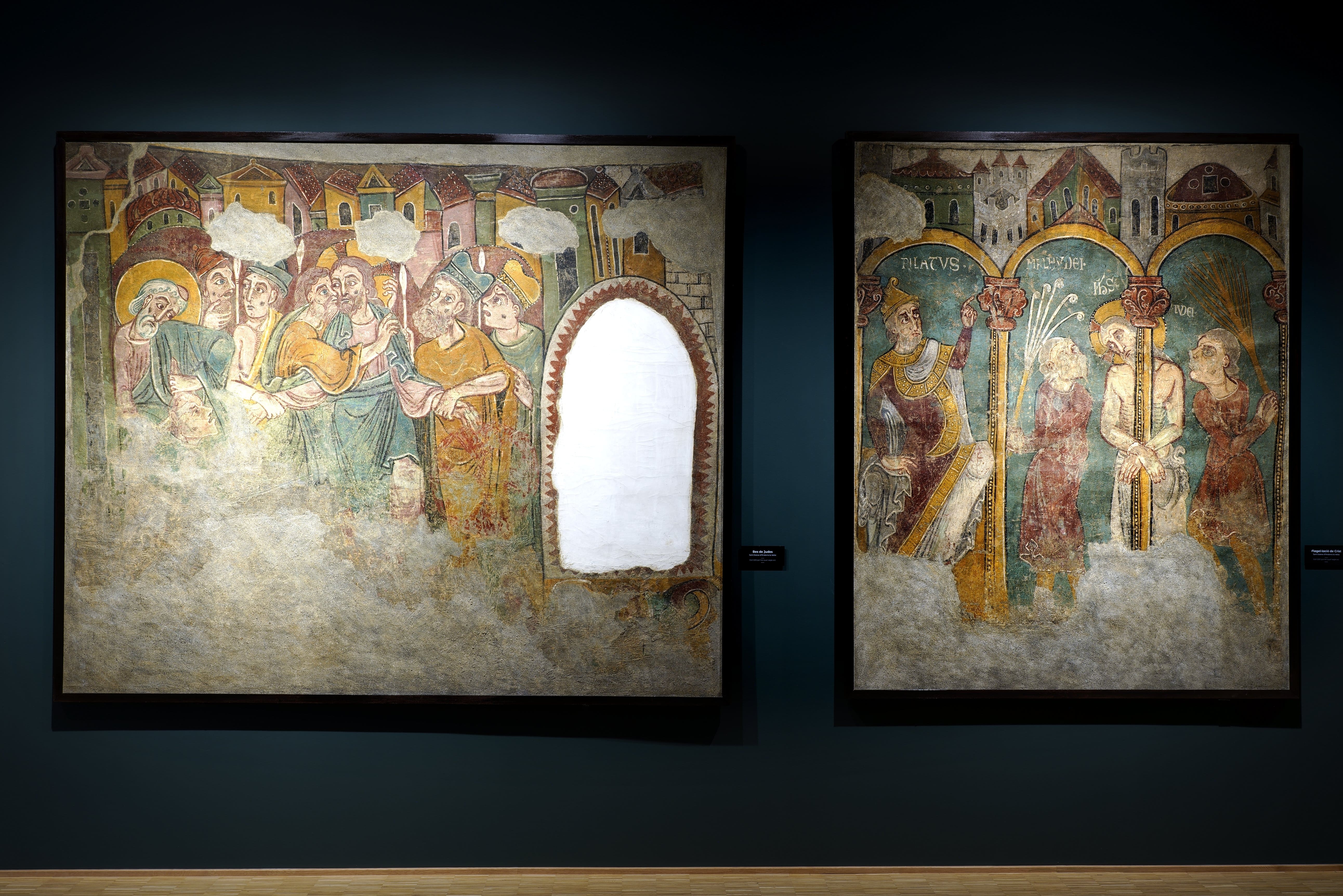 Algunes de les pintures de Sant Esteve d’Andorra la Vella, que actualment es poden veure a l’Espai Columba Algunes de les pintures de Sant Esteve d’Andorra la Vella, que actualment es poden veure a l’Espai Columba
