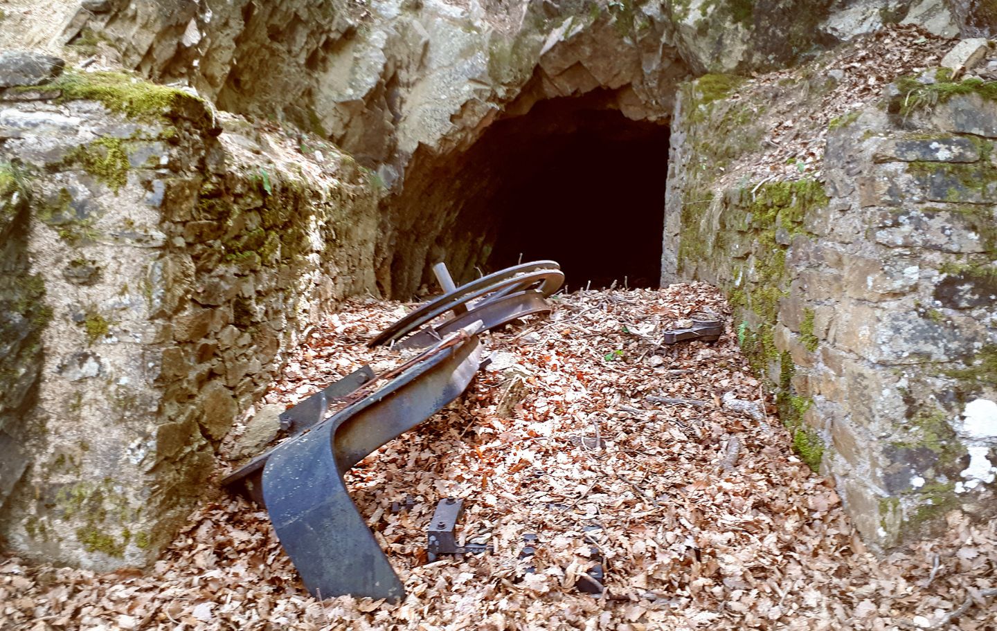 L'entrada a una antiga mina de Vernet