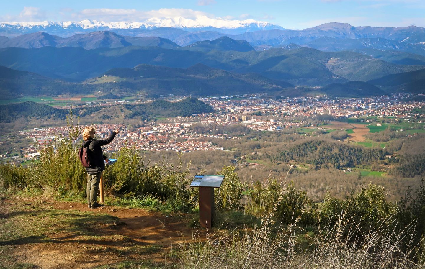 El mirador del puig Rodó a la Garrotxa