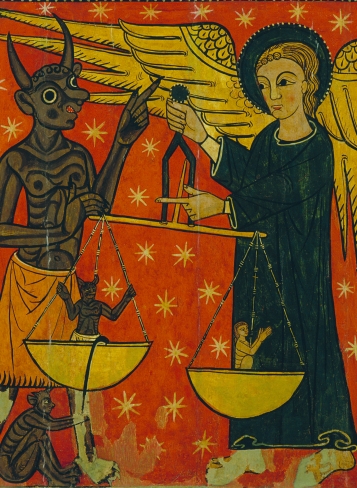 Lateral d'altar de Soriguerola: Judici de les ànimes. Darrer quart del segle XIII