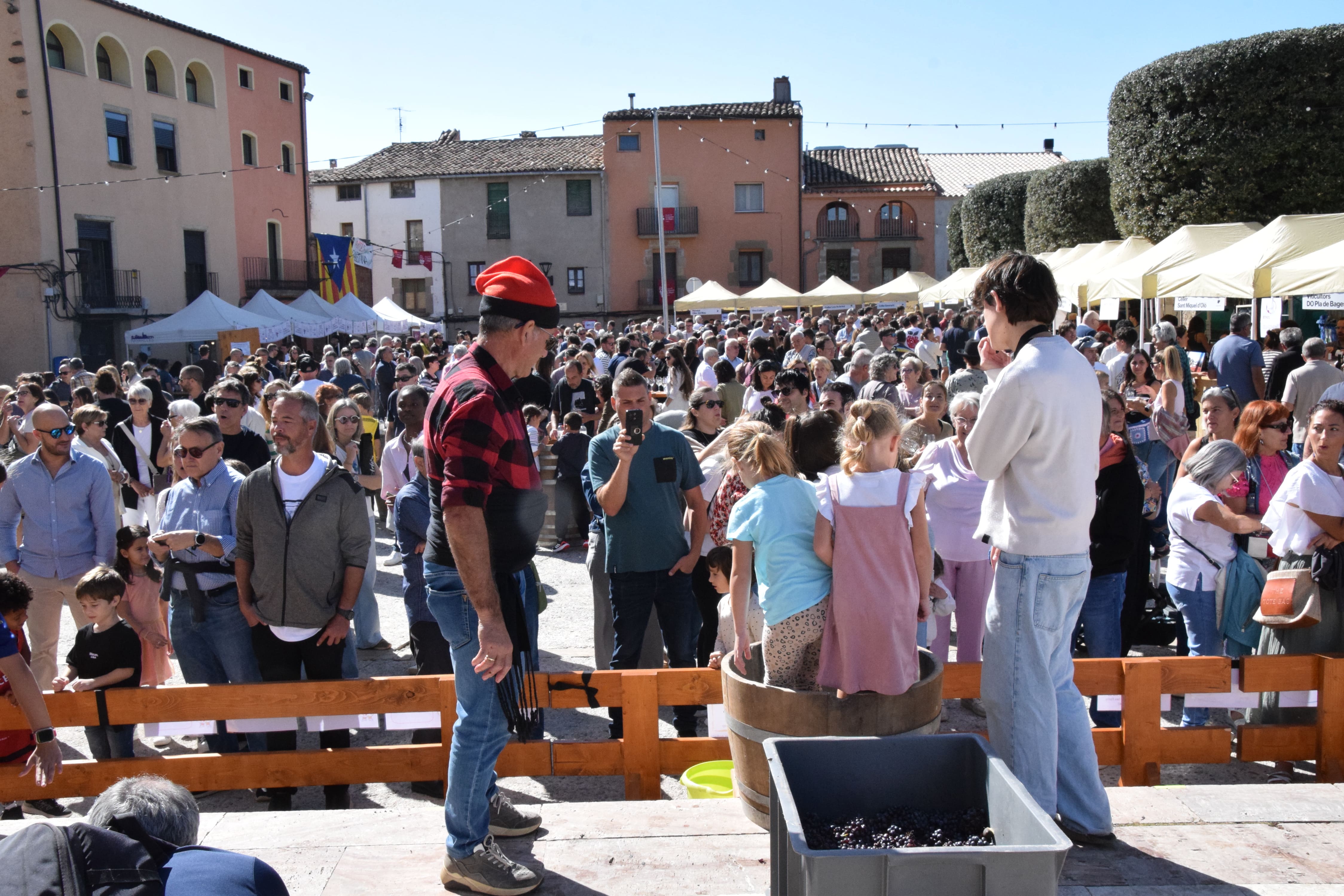 La plaça Vella d'Artés acull tota mena d'activitats relacionades amb el món del vi